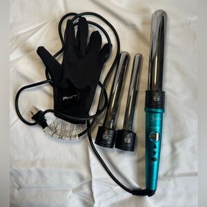 NuMe 3-in-1 Curl Curling Wand 3 Barrel Sizes .75” 1” and 1.25”